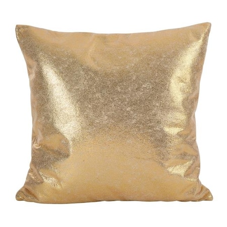 Saro Lifestyle SARO 1793.GL20S 20 in. Square Shimmering Metallic Design Down Filled Throw Pillow  Gold 1793.GL20S